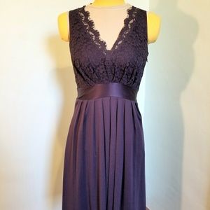Banana Republic Purple Lace Midi Dress